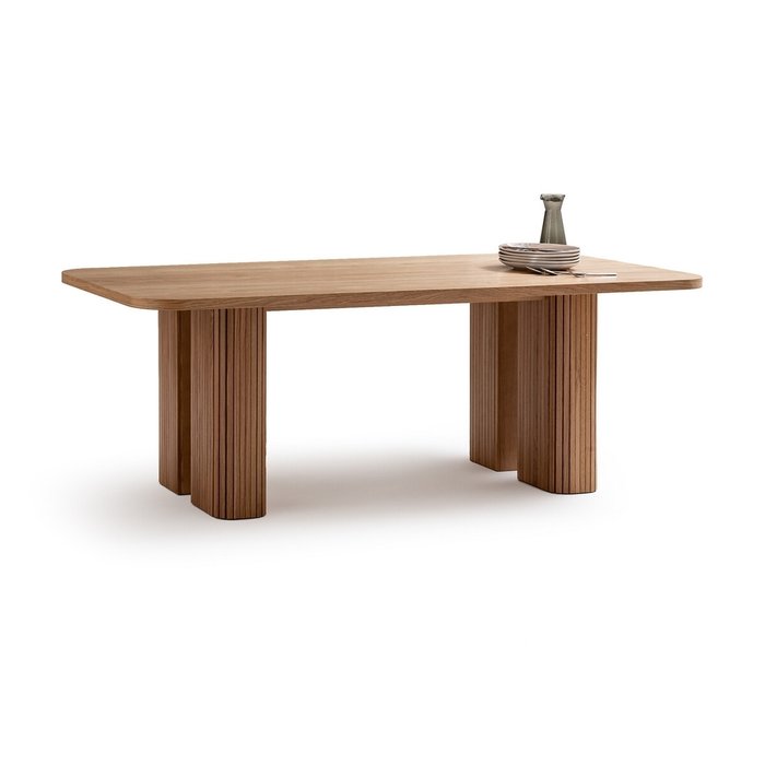 Стол обеденный прямоугольный Lazar коричневого цвета - купить Обеденные столы по цене 85960.0