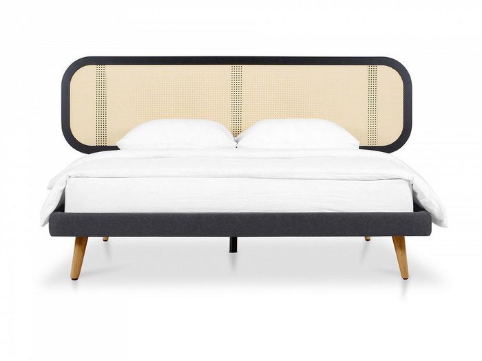 Кровать Male 160х200 серо-бежевого цвета - купить Кровати для спальни по цене 109700.0
