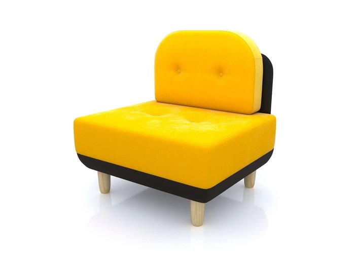 Кресло Торли желтого цвета - лучшие Интерьерные кресла в INMYROOM