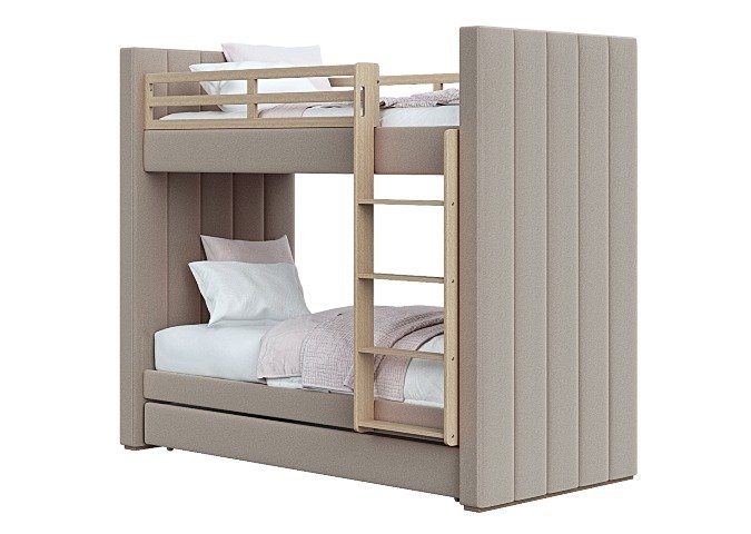 Двухъярусная кровать Cosy 90х200 бежевого цвета - купить Двухъярусные кроватки по цене 118900.0