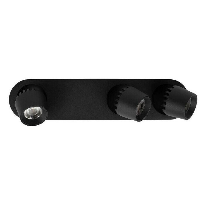 Светильник точечный Loft It Quiet 10320/3 Black - лучшие Накладные споты в INMYROOM