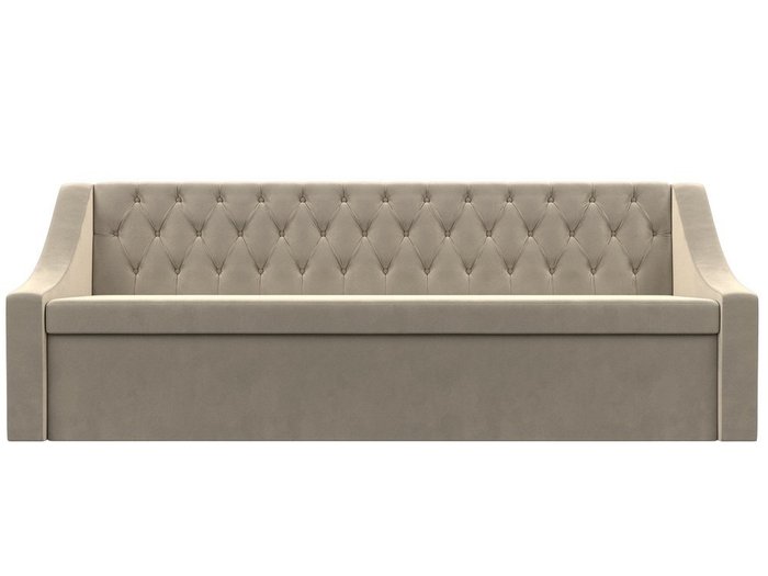 Кухонный прямой диван-кровать Мерлин бежевого цвета - купить Прямые диваны по цене 35999.0