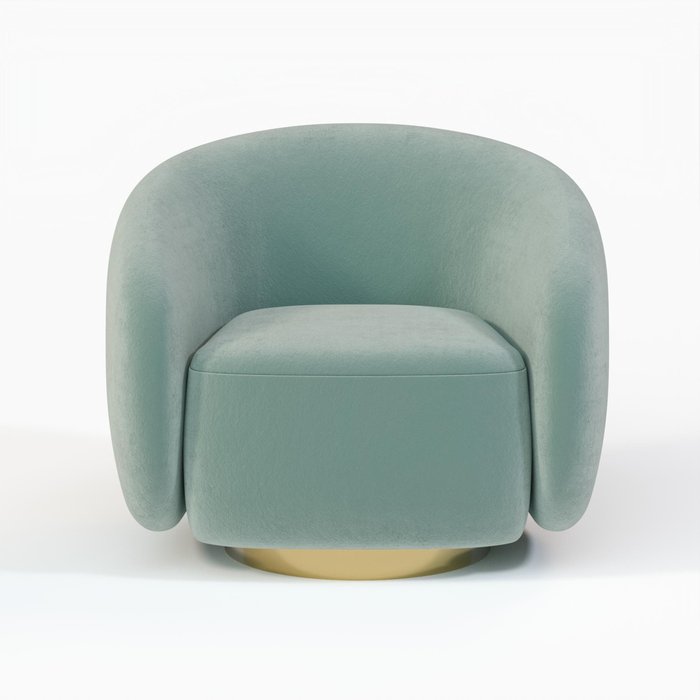 Кресло Kali мятного цвета - купить Интерьерные кресла по цене 50589.0