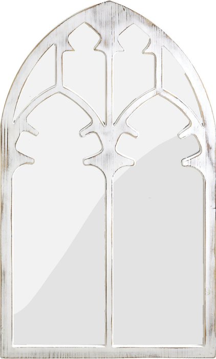 Настенное зеркало 60х100 в белой раме