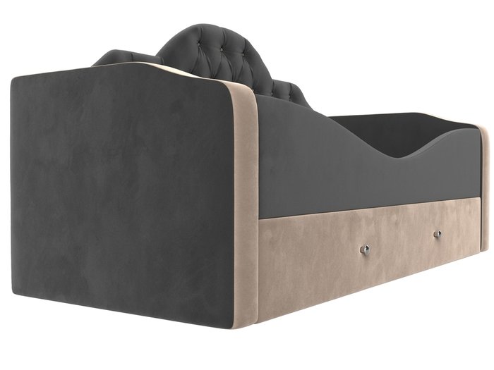 Детская кровать Скаут 72х160 бежево-серого цвета  - лучшие Одноярусные кроватки в INMYROOM