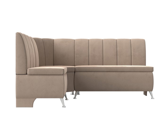 Кухонный угловой диван Кантри бежевого цвета левый угол - купить Угловые диваны по цене 37999.0