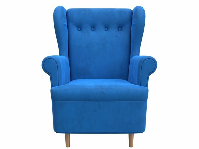 Кресло Торин темно-голубого цвета - купить Интерьерные кресла по цене 26999.0