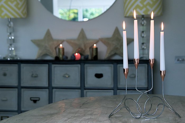 Подсвечник Black+Blum loop хром-медь - лучшие Подсвечники в INMYROOM Подсвечник Black+Blum loop хром-медь - лучшие Подсвечники в INMYROOM