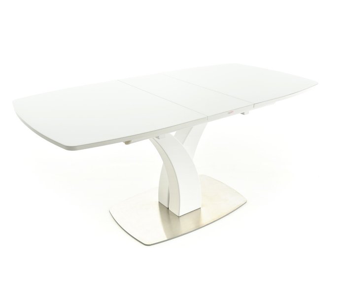Обеденный стол раскладной Нотр-Дам белого цвета  - купить Обеденные столы по цене 41850.0