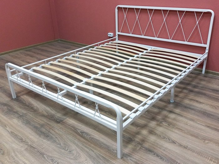 Кровать Клэр 140х200 белого цвета - купить Кровати для спальни по цене 18950.0