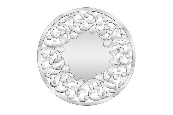 Декоративное настенное зеркало круглой формы 