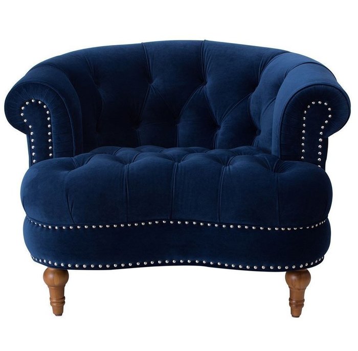 Кресло La Rosa синего цвета   - купить Интерьерные кресла по цене 49000.0