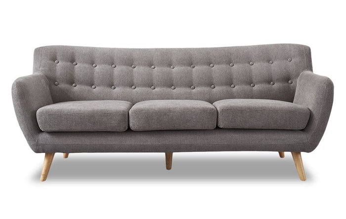 Прямой диван Copenhagen серо-бежевого цвета
