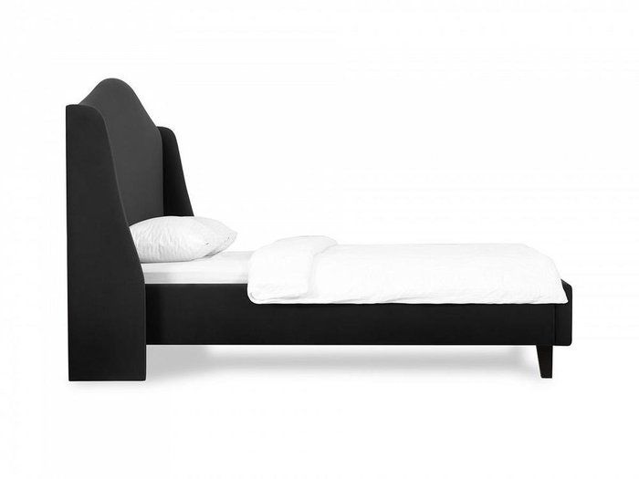 Кровать Lyon 160х200 черного цвета  - купить Кровати для спальни по цене 76950.0