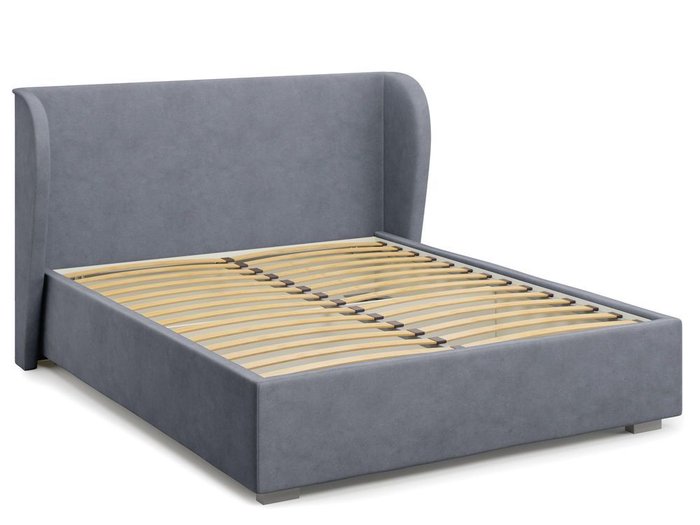Кровать с ортопедическим основанием Tenno 180х200 серого цвета - лучшие Кровати для спальни в INMYROOM