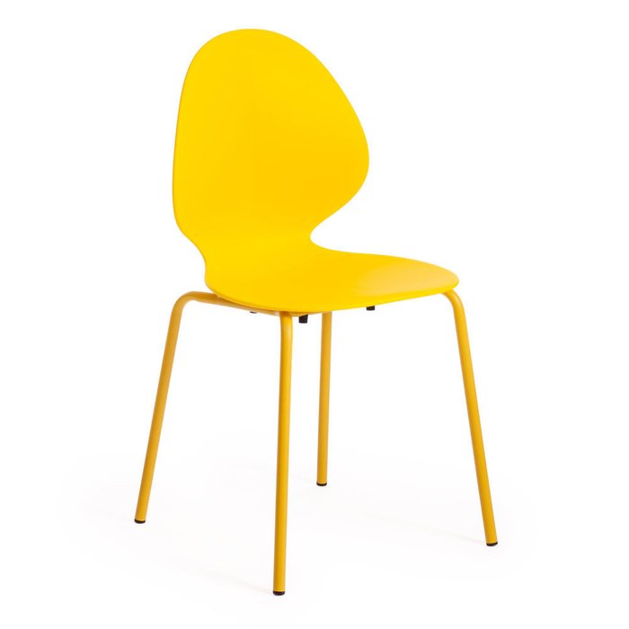 Набор из четырех стульев Ebay желтого цвета - купить Обеденные стулья по цене 10640.0