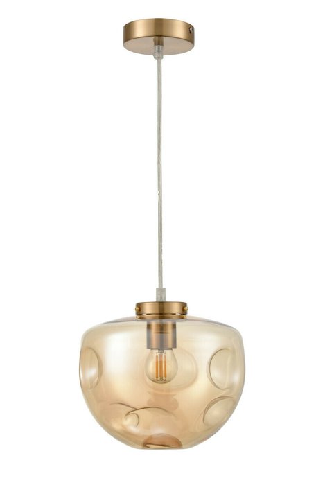 Подвесной светильник Alieno с янтарным плафоном - купить Подвесные светильники по цене 6670.0