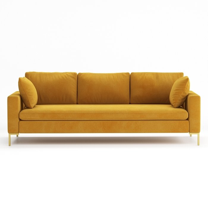 Диван-кровать Kona желтого цвета - купить Прямые диваны по цене 110500.0