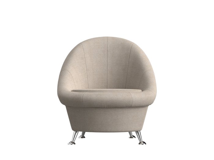 Кресло Амелия бежевого цвета - купить Интерьерные кресла по цене 17990.0