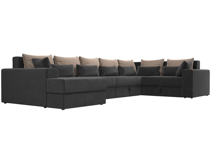Угловой диван-кровать Мэдисон бежево-серого цвета - лучшие Угловые диваны в INMYROOM