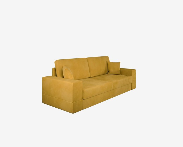 Диван-кровать Lagom 2 горчичного цвета - купить Прямые диваны по цене 62689.0