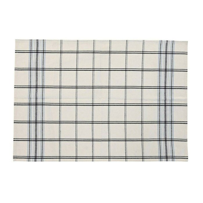 Фартук с карманом DKD Home Decor 70 x 1 x 85 см Чёрный Бежевый Синий Хлопок - купить Фартуки по цене 2227.0