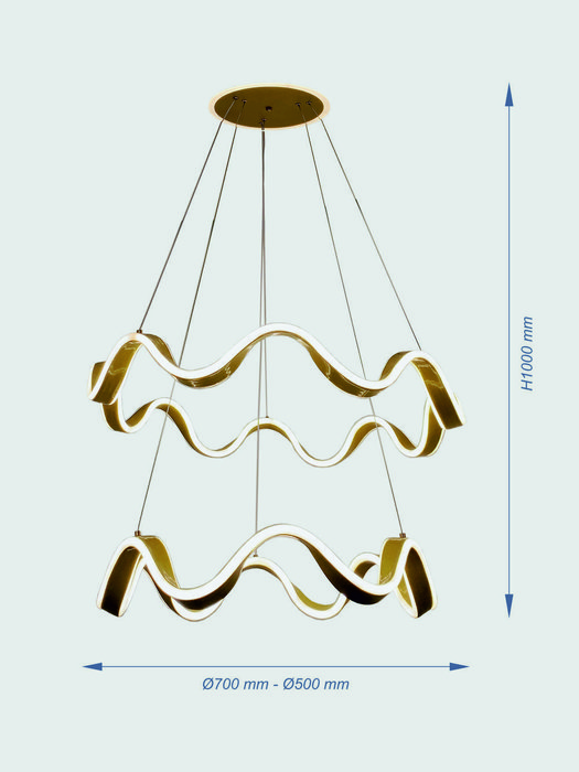 Светильник подвесной Ernesta золотого цвета - лучшие Подвесные светильники в INMYROOM