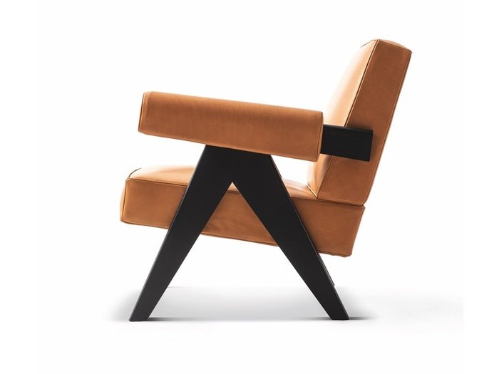 Кресло Pierre Jeanneret Chandigarh Lounge chair коричневого цвета - купить Интерьерные кресла по цене 89000.0