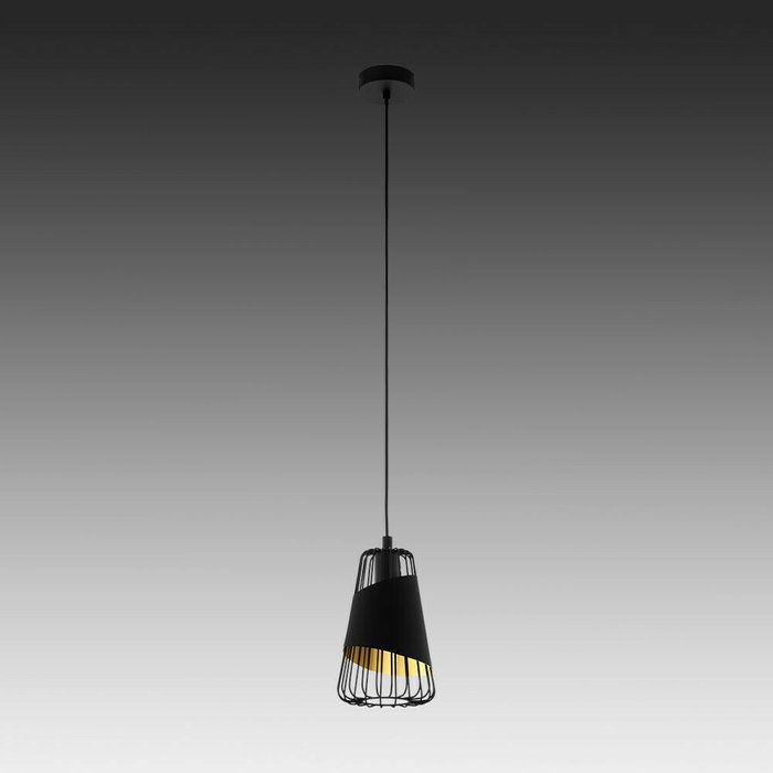 Подвесной светильник Austell из металла черного цвета