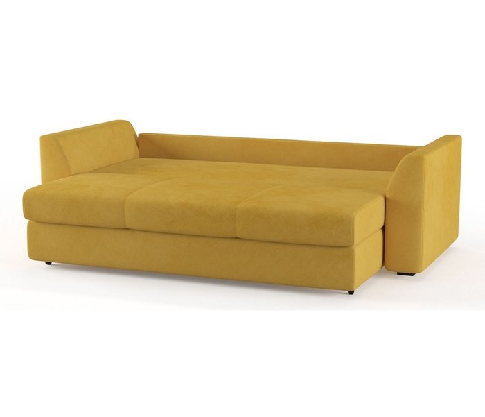 Диван-кровать Ла-Рошель в обивке из велюра желтого цвета - лучшие Прямые диваны в INMYROOM