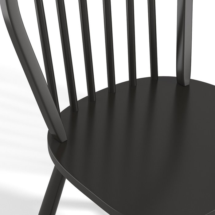 Комплект из двух стульев с решетчатой спинкой Windsor черного цвета - лучшие Обеденные стулья в INMYROOM