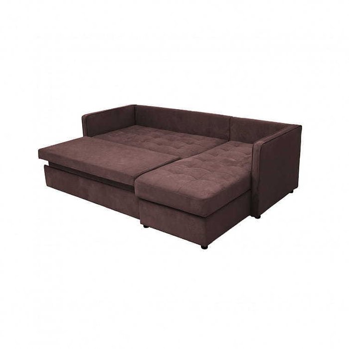 Диван-кровать угловой Лорен коричневого цвета - купить Угловые диваны по цене 102911.0
