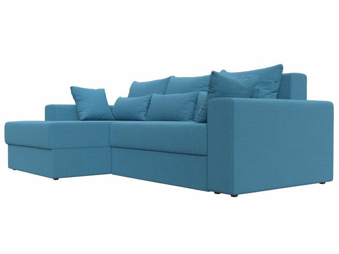 Угловой диван-кровать Майами голубого цвета левый угол - лучшие Угловые диваны в INMYROOM