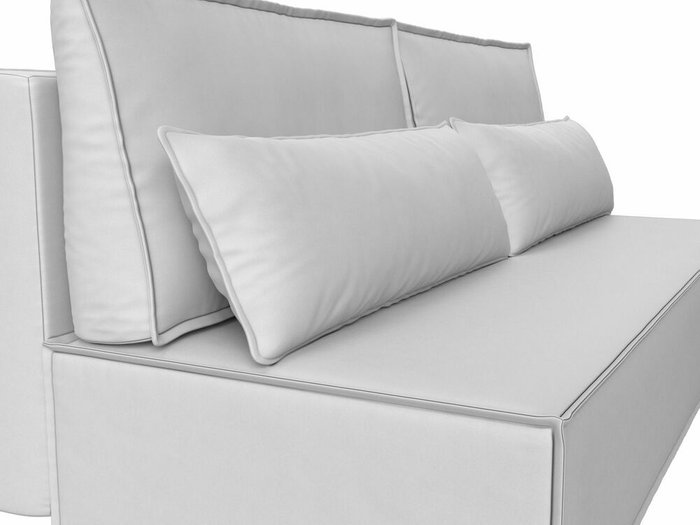 Прямой диван-кровать Фабио белого цвета (экокожа) - лучшие Прямые диваны в INMYROOM