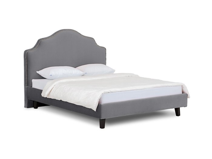 Кровать Queen Victoria L серого цвета 160х200 - купить Кровати для спальни по цене 44080.0