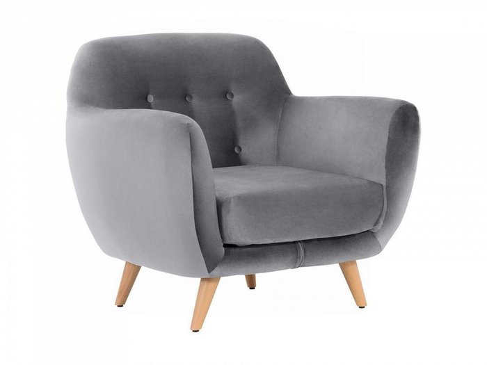 Кресло Loa серого цвета - купить Интерьерные кресла по цене 40860.0
