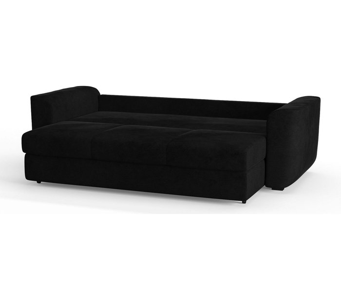 Диван-кровать Салтфорд в обивке из велюра черного цвета - лучшие Прямые диваны в INMYROOM