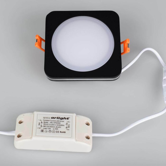 Точечный светильник LTD-SOL 022008 (пластик, цвет черный) - лучшие Встраиваемые споты в INMYROOM