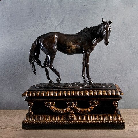 Арабский скакун Миниатюра Бронза RESTORATION HARDWARE