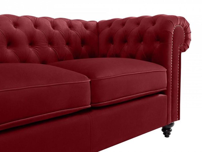 Диван Chester Classic бордового цвета - лучшие Прямые диваны в INMYROOM