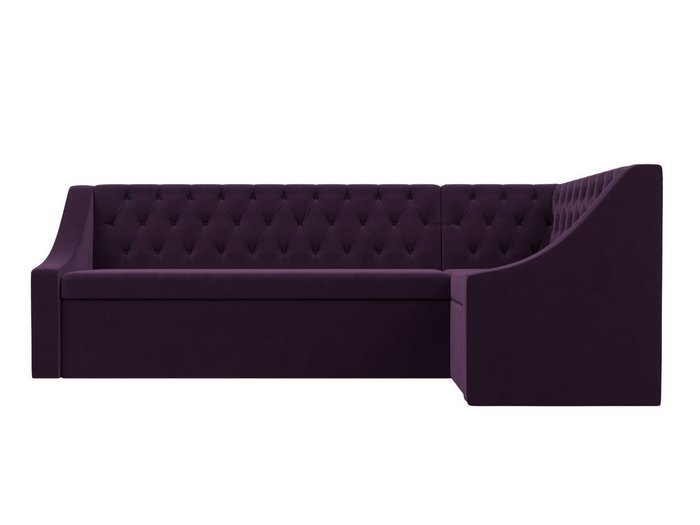 Кухонный угловой диван-кровать Мерлин фиолетового цвета правый угол - купить Угловые диваны по цене 50999.0