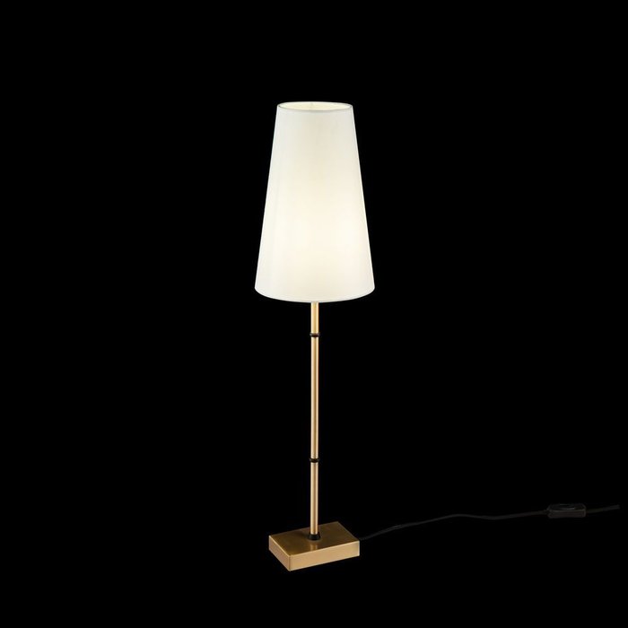 Настольная лампа Zaragoza с белым абажуром - купить Настольные лампы по цене 6990.0