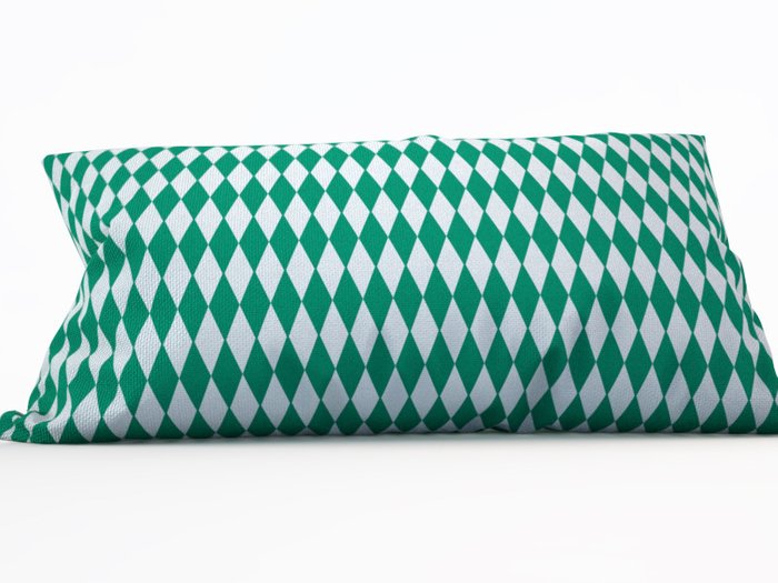 Диванная подушка: Зеленые ромбы