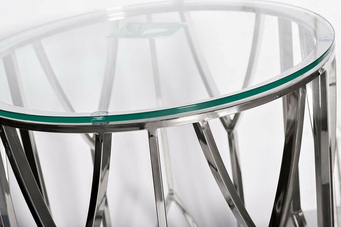 Кофейный стол с прозрачной столешницей стеклом - купить Кофейные столики по цене 37800.0