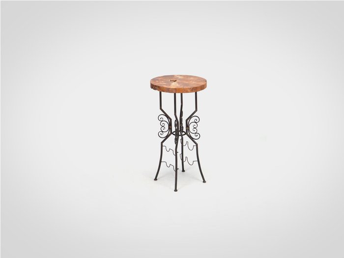 Столик барный с держателями для напитков и бокалов 104х55 см