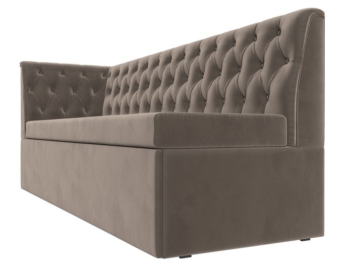 Диван-кровать Маркиз коричневого цвета с углом слева - лучшие Прямые диваны в INMYROOM