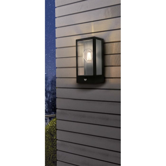 Уличный настенный светильник Alamonte черного цвета - купить Настенные уличные светильники по цене 13190.0