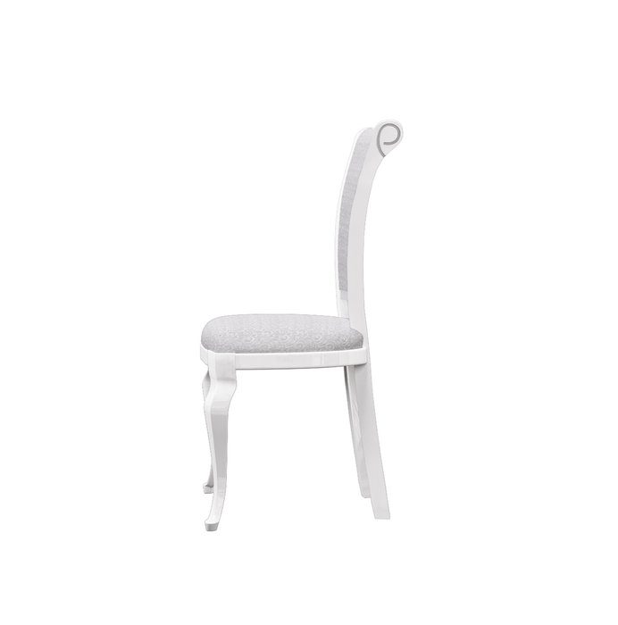 Стул деревянный с мягким сидением Винтаж белого цвета - лучшие Обеденные стулья в INMYROOM