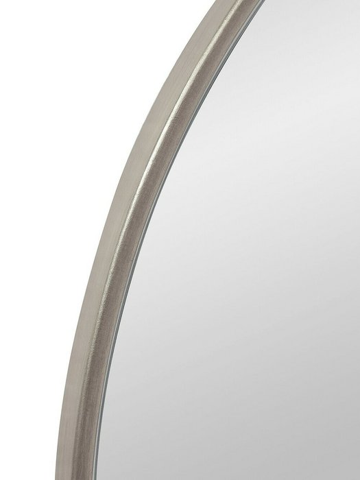 Зеркало настенное Ala M в раме серебряного цвета - лучшие Настенные зеркала в INMYROOM