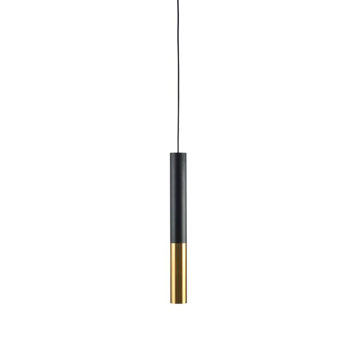 Дизайнерский подвесной светильник Ike черно-золотого цвета